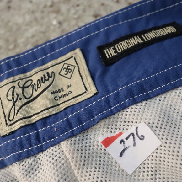 Men's Blue and White Swim Shorts - Picture 7 of 7